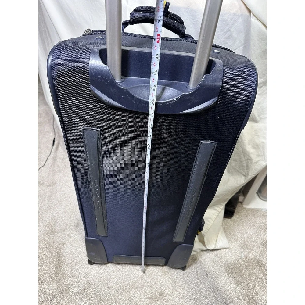 Polo Sport Ralph Lauren Large Rolling Duffle Bag Navy Yellow Wheeled Luggage